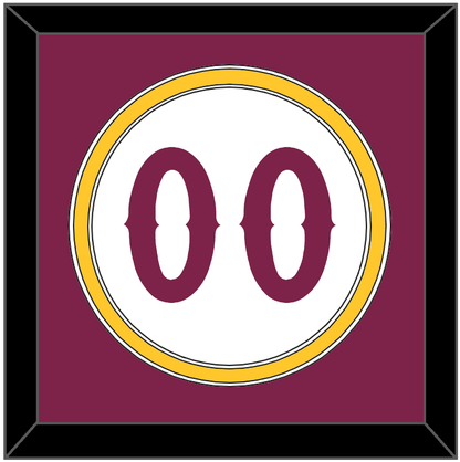 Arizona State Baseball Number - Home White - Signature Tier 2