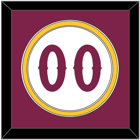 Arizona State Baseball Number - Home White - Signature Tier 2