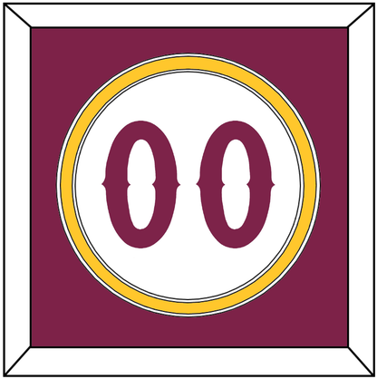 Arizona State Baseball Number - Home White - Signature Tier 2