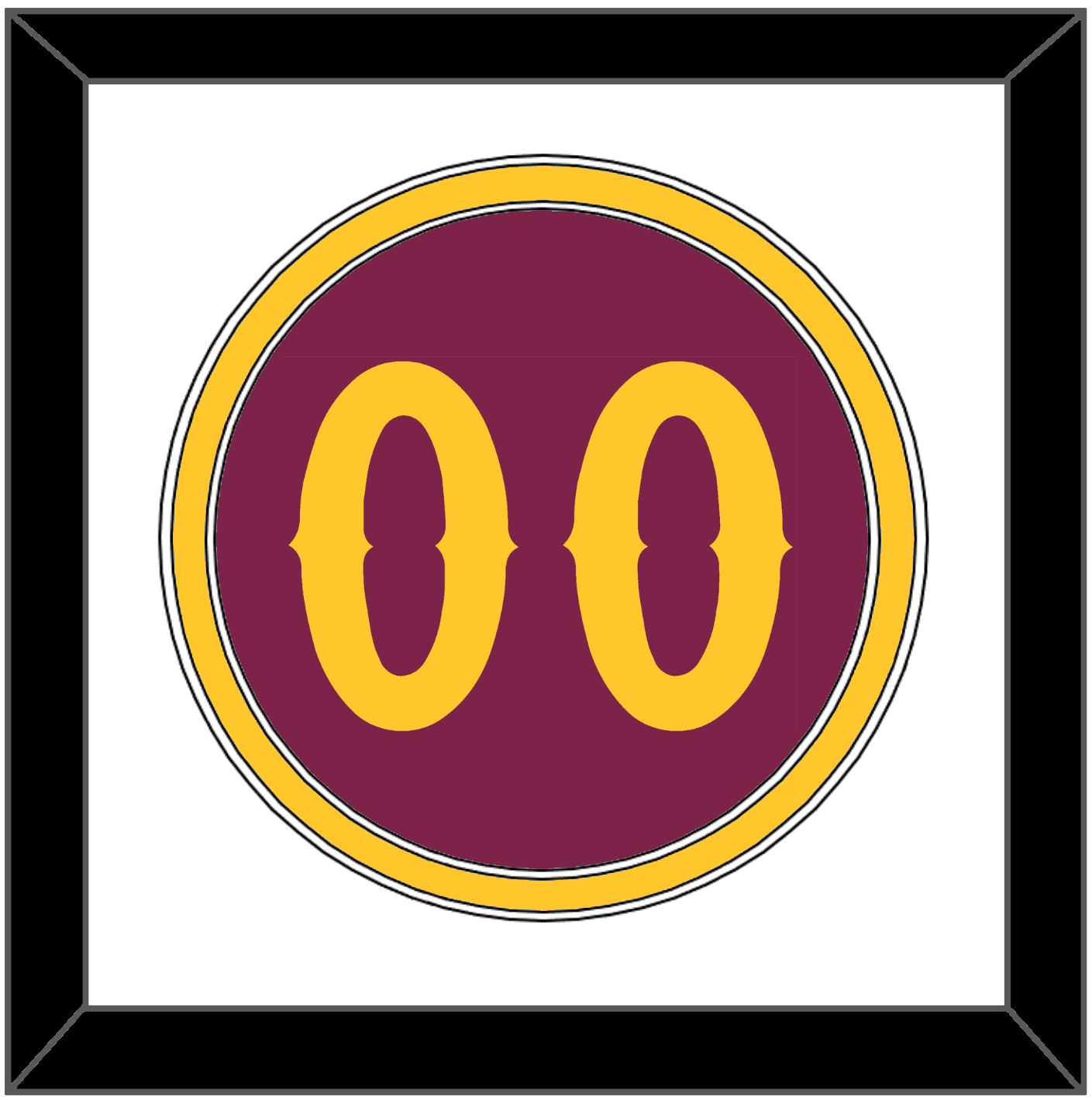 Arizona State Baseball Number - Alternate Maroon - Signature Tier 1