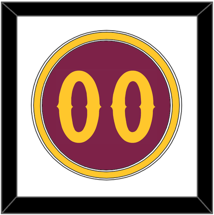 Arizona State Baseball Number - Alternate Maroon - Signature Tier 1