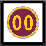 Arizona State Baseball Number - Alternate Maroon - Double Mat 1