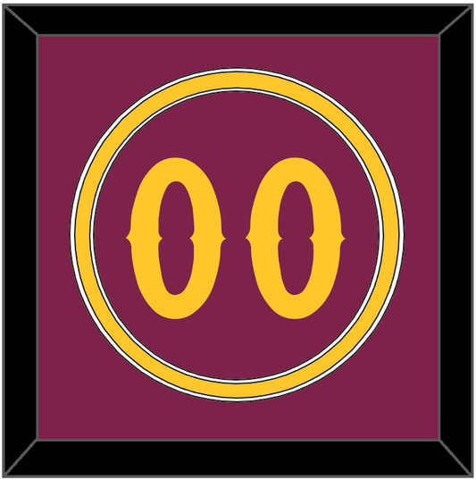 Arizona State Baseball Number - Alternate Maroon - Signature Tier 2