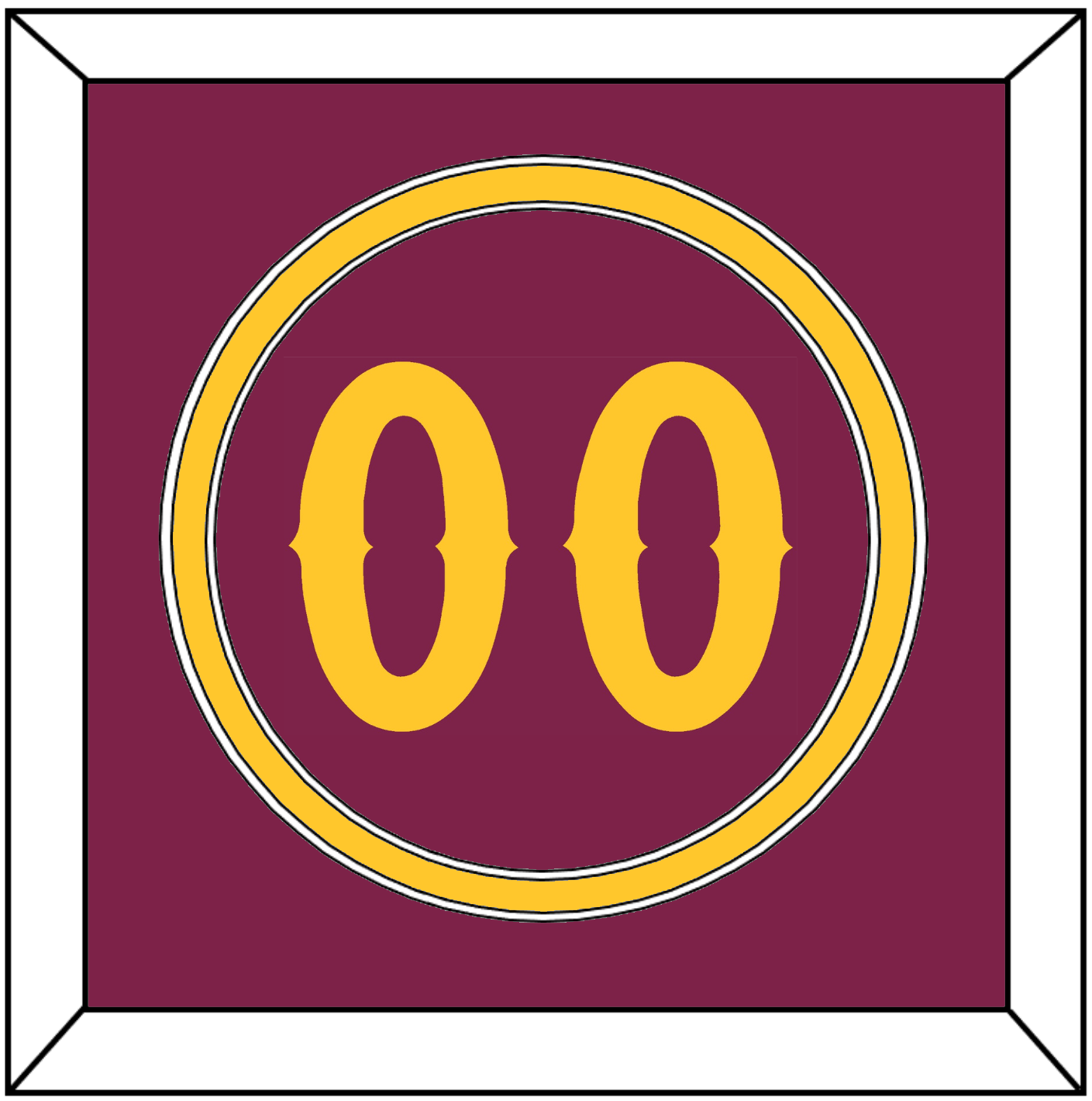 Arizona State Baseball Number - Alternate Maroon - Signature Tier 2