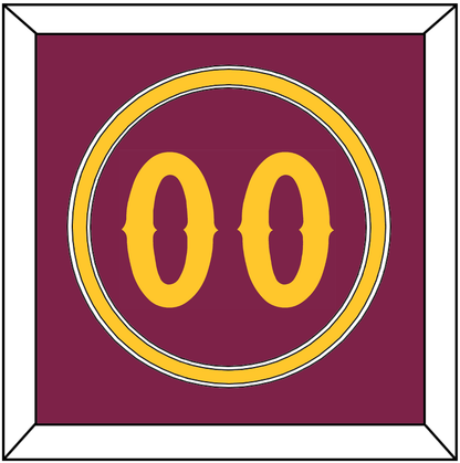 Arizona State Baseball Number - Alternate Maroon - Signature Tier 2