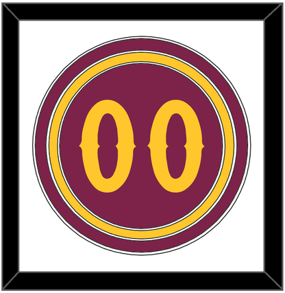 Arizona State Baseball Number - Alternate Maroon - Premier Tier 1