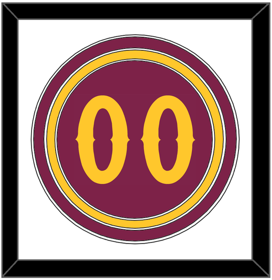 Arizona State Baseball Number - Alternate Maroon - Premier Tier 1