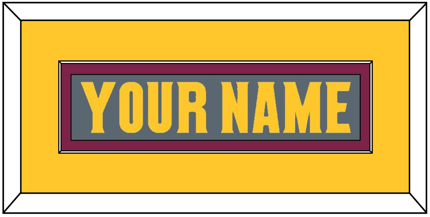 Arizona State Hockey Nameplate - Alternate Dark Gray (2019-2024) - Essential Tier 3