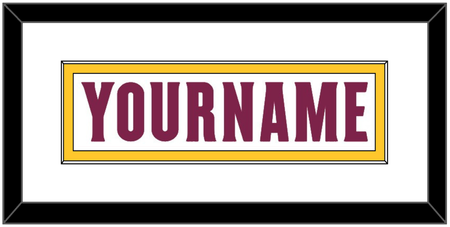 Arizona State Hockey Nameplate - Home White Digiflame (2022-2024) - Essential Tier 1