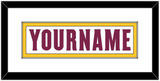 Arizona State Hockey Nameplate - Home White Digiflame (2022-2024) - Single Mat 1