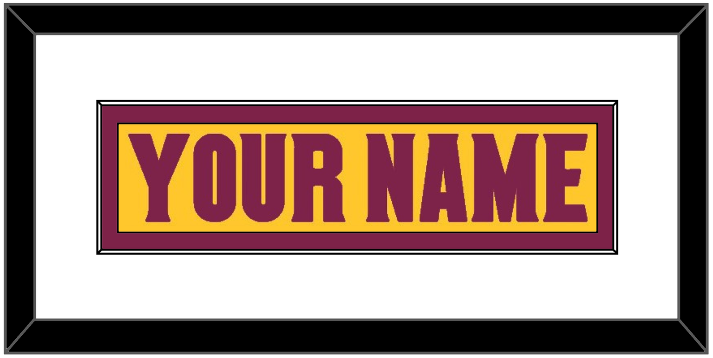 Arizona State Hockey Nameplate - Heritage Gold (2019-2024) - Essential Tier 1