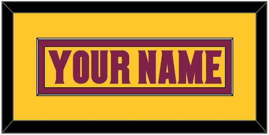 Arizona State Hockey Nameplate - Heritage Gold (2019-2024) - Essential Tier 2