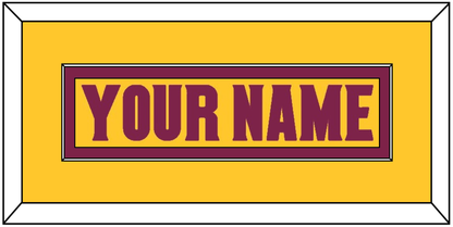 Arizona State Hockey Nameplate - Heritage Gold (2019-2024) - Essential Tier 2
