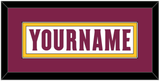 Arizona State Hockey Nameplate - Home White Digiflame (2022-2024) - Single Mat 2