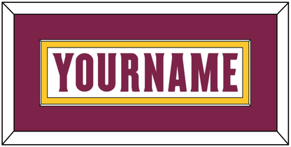 Arizona State Hockey Nameplate - Home White Digiflame (2022-2024) - Essential Tier 2
