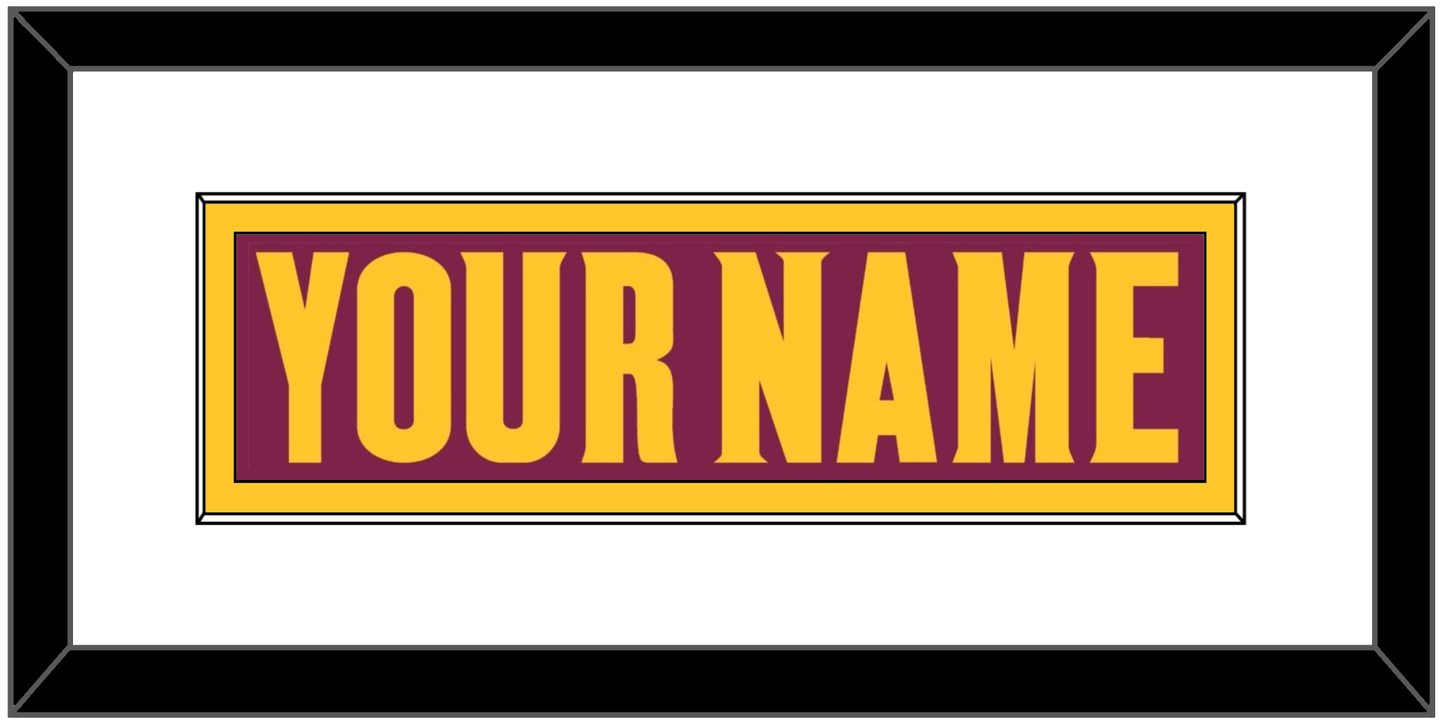 Arizona State Hockey Nameplate - Road Maroon (2021-2023) - Essential Tier 1
