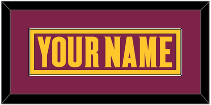 Arizona State Hockey Nameplate - Road Maroon (2021-2023) - Essential Tier 2