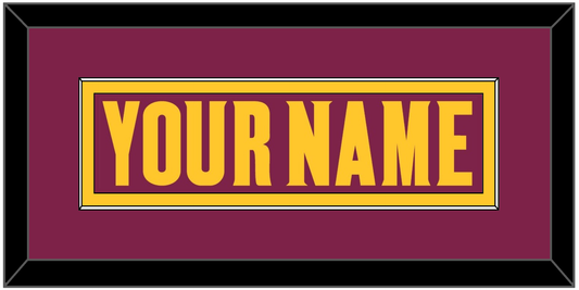 Arizona State Hockey Nameplate - Road Maroon (2021-2023) - Essential Tier 2