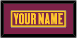 Arizona State Hockey Nameplate - Road Maroon (2021-2023) - Single Mat 2