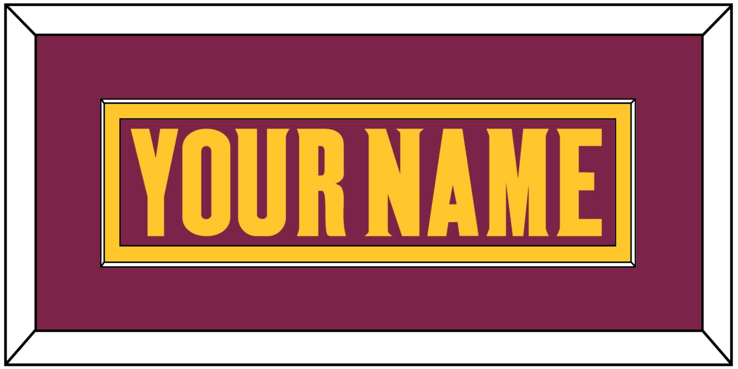 Arizona State Hockey Nameplate - Road Maroon (2021-2023) - Essential Tier 2