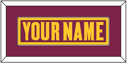 Arizona State Hockey Nameplate - Road Maroon (2021-2023) - Essential Tier 2