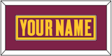 Arizona State Hockey Nameplate - Road Maroon (2021-2023) - Single Mat 2