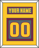 Arizona State Hockey Nameplate & Number (Back) - Alternate Dark Gray (2019-2024) - Double Mat 4