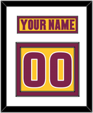 Arizona State Hockey Nameplate & Number (Back) - Heritage Gold (2019-2024) - Double Mat 1