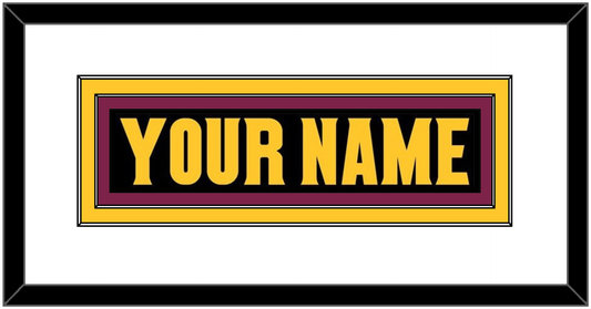 Arizona State Hockey Nameplate - Alternate Black (2018-2024) - Signature Tier 1