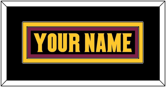 Arizona State Hockey Nameplate - Alternate Black (2018-2024) - Signature Tier 2