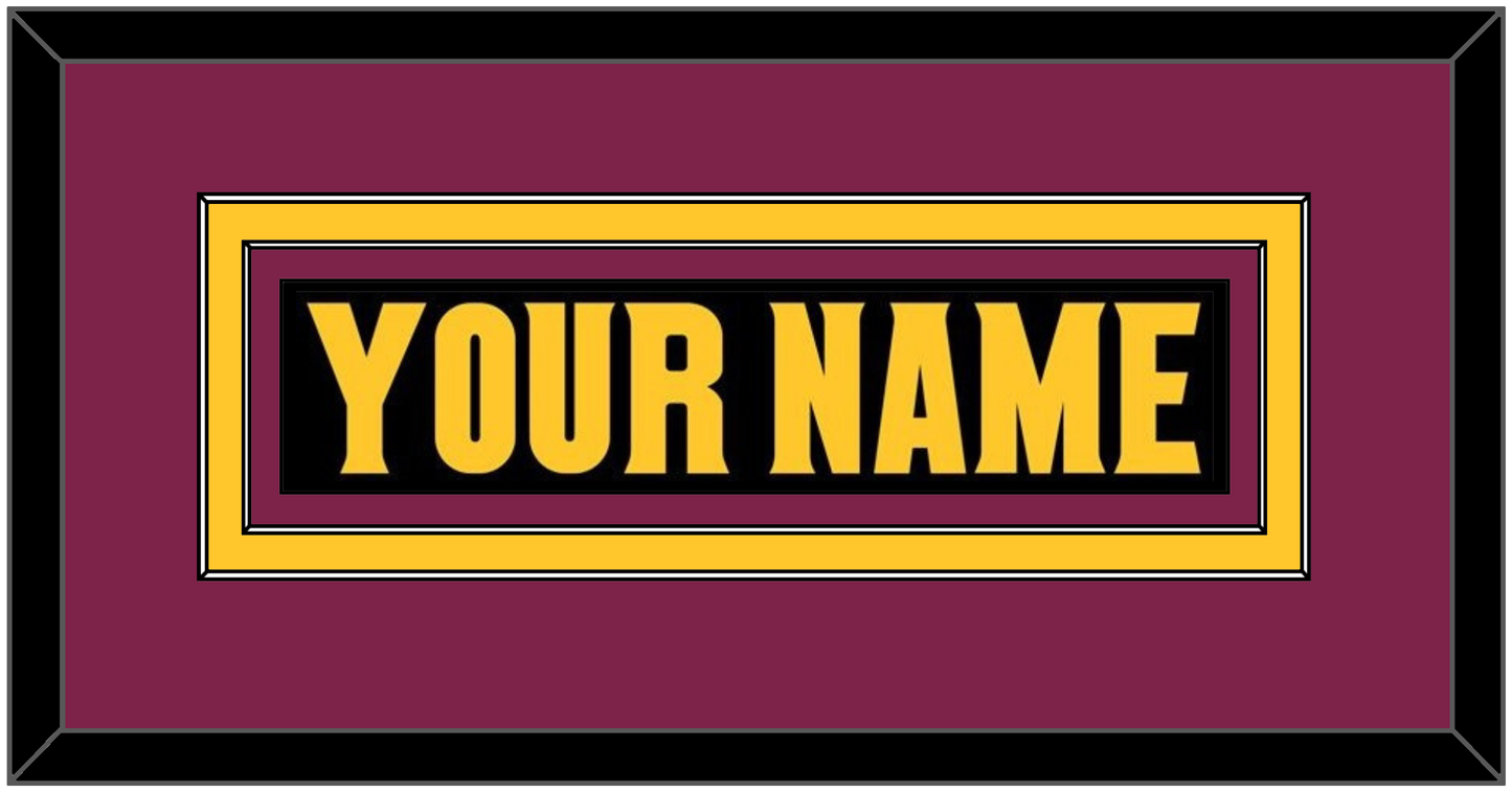 Arizona State Hockey Nameplate - Alternate Black (2018-2024) - Signature Tier 3
