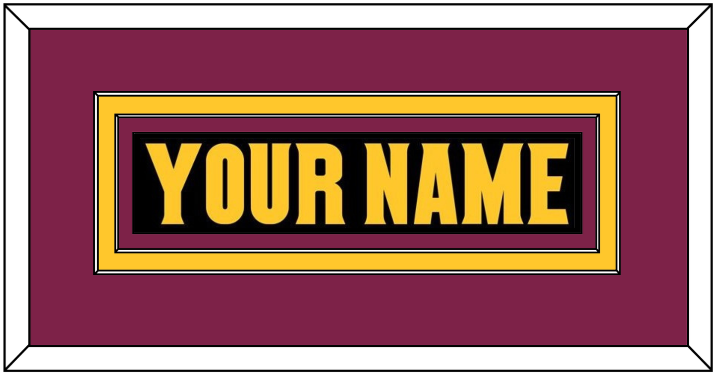 Arizona State Hockey Nameplate - Alternate Black (2018-2024) - Signature Tier 3