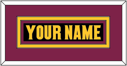 Arizona State Hockey Nameplate - Alternate Black (2018-2024) - Signature Tier 3
