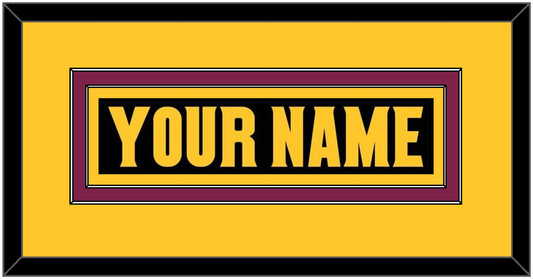 Arizona State Hockey Nameplate - Alternate Black (2018-2024) - Signature Tier 4