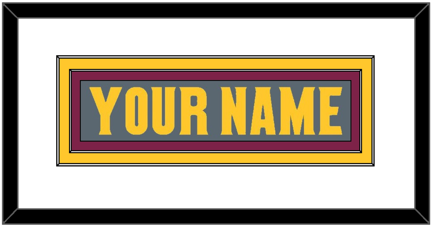 Arizona State Hockey Nameplate - Alternate Dark Gray (2019-2024) - Signature Tier 1
