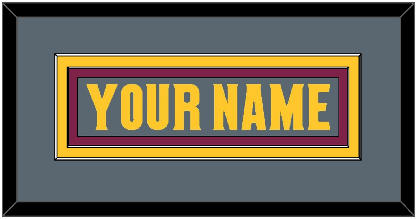 Arizona State Hockey Nameplate - Alternate Dark Gray (2019-2024) - Signature Tier 2