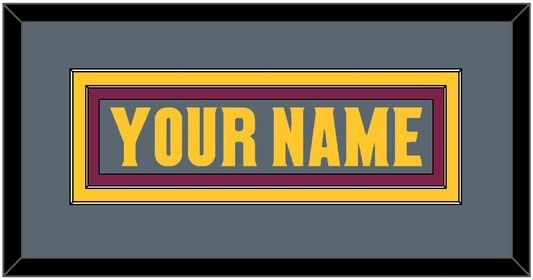 Arizona State Hockey Nameplate - Alternate Dark Gray (2019-2024) - Signature Tier 2