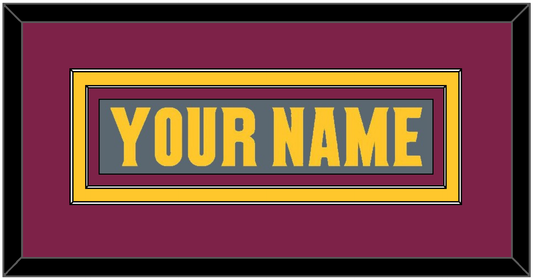 Arizona State Hockey Nameplate - Alternate Dark Gray (2019-2024) - Signature Tier 3
