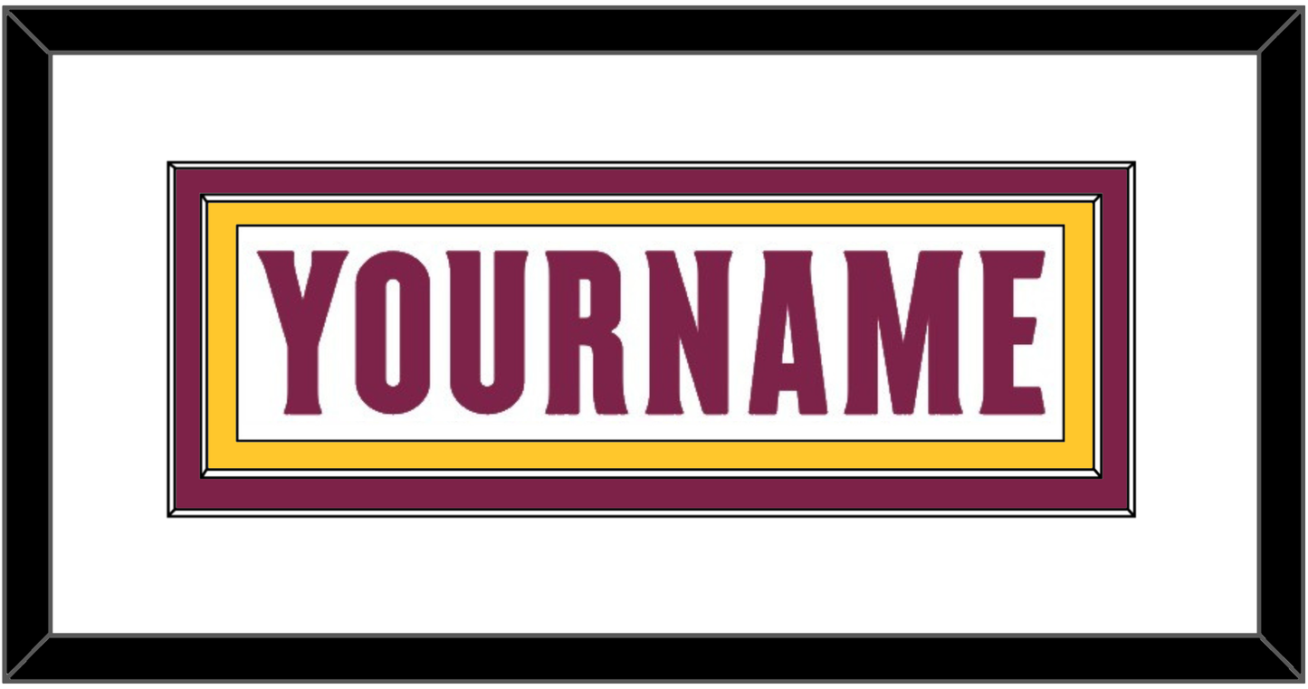 Arizona State Hockey Nameplate - Home White Digiflame (2022-2024) - Signature Tier 1