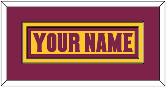 Arizona State Hockey Nameplate - Heritage Gold (2019-2024) - Signature Tier 2