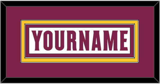 Arizona State Hockey Nameplate - Home White Digiflame (2022-2024) - Signature Tier 2