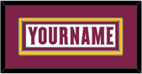 Arizona State Hockey Nameplate - Home White Digiflame (2022-2024) - Double Mat 2