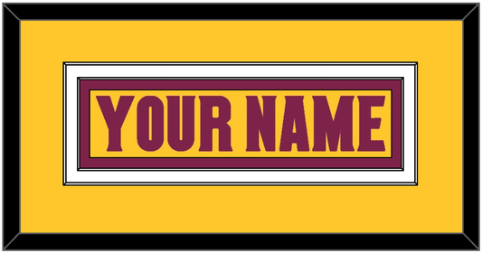 Arizona State Hockey Nameplate - Heritage Gold (2019-2024) - Signature Tier 3