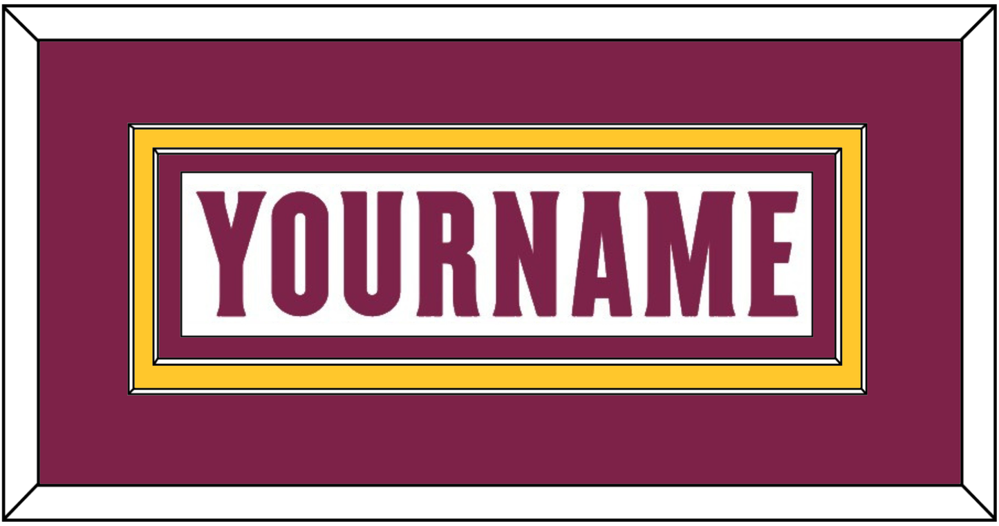 Arizona State Hockey Nameplate - Home White Digiflame (2022-2024) - Signature Tier 2