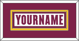 Arizona State Hockey Nameplate - Home White Digiflame (2022-2024) - Double Mat 2