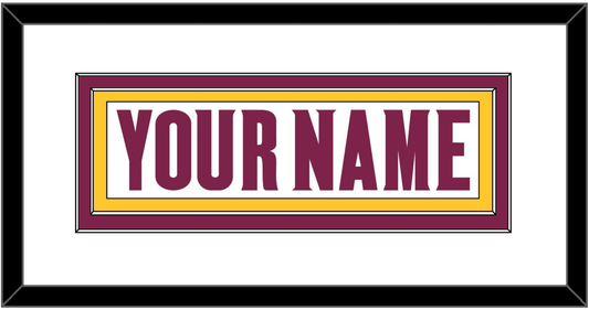Arizona State Hockey Nameplate - Home White (2021-2022) - Signature Tier 1