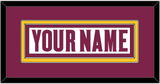 Arizona State Hockey Nameplate - Home White (2021-2022) - Double Mat 2