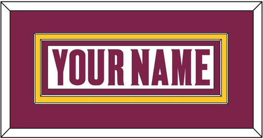 Arizona State Hockey Nameplate - Home White (2021-2022) - Signature Tier 2