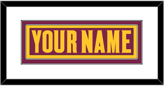 Arizona State Hockey Nameplate - Road Maroon (2021-2023) - Signature Tier 1