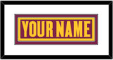 Arizona State Hockey Nameplate - Road Maroon (2021-2023) - Double Mat 1